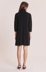 Kim Cotton Cashmere Dress - Black