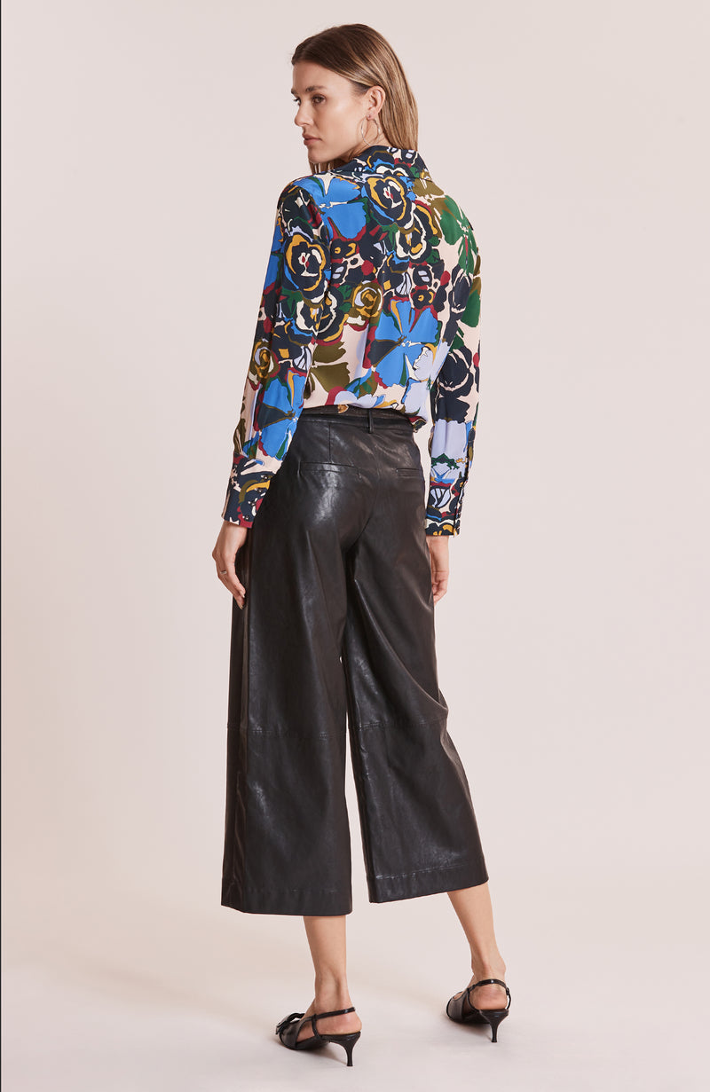 Chloe Floral Silk Top - Exploded Floral