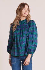 Ella Cotton Tapestry Top - Tapestry