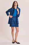 Shannon Sapphire Plaid Blazer - Sapphire Plaid