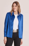 Faux Suede Club Shirt - Sapphire