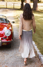 Cara Pleated Skirt - Ombré Plaid