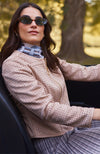 Piper Punched Faux Suede Jacket - Golden Wheat