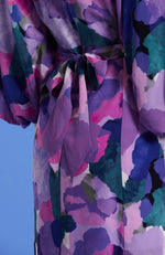 Val Silk Watecolor Dress - Watercolor