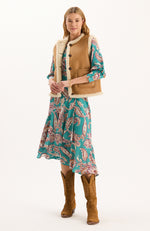 Hyland Sherpa Vest - Chestnut