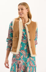 Hyland Sherpa Vest - Chestnut