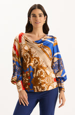 Olivia Silk Status Blouse - Equestrian Status