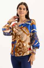 Olivia Silk Status Blouse - Equestrian Status