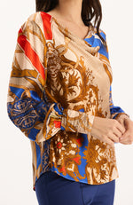Olivia Silk Status Blouse - Equestrian Status