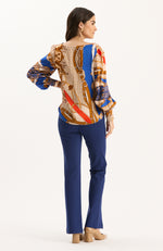 Olivia Silk Status Blouse - Equestrian Status