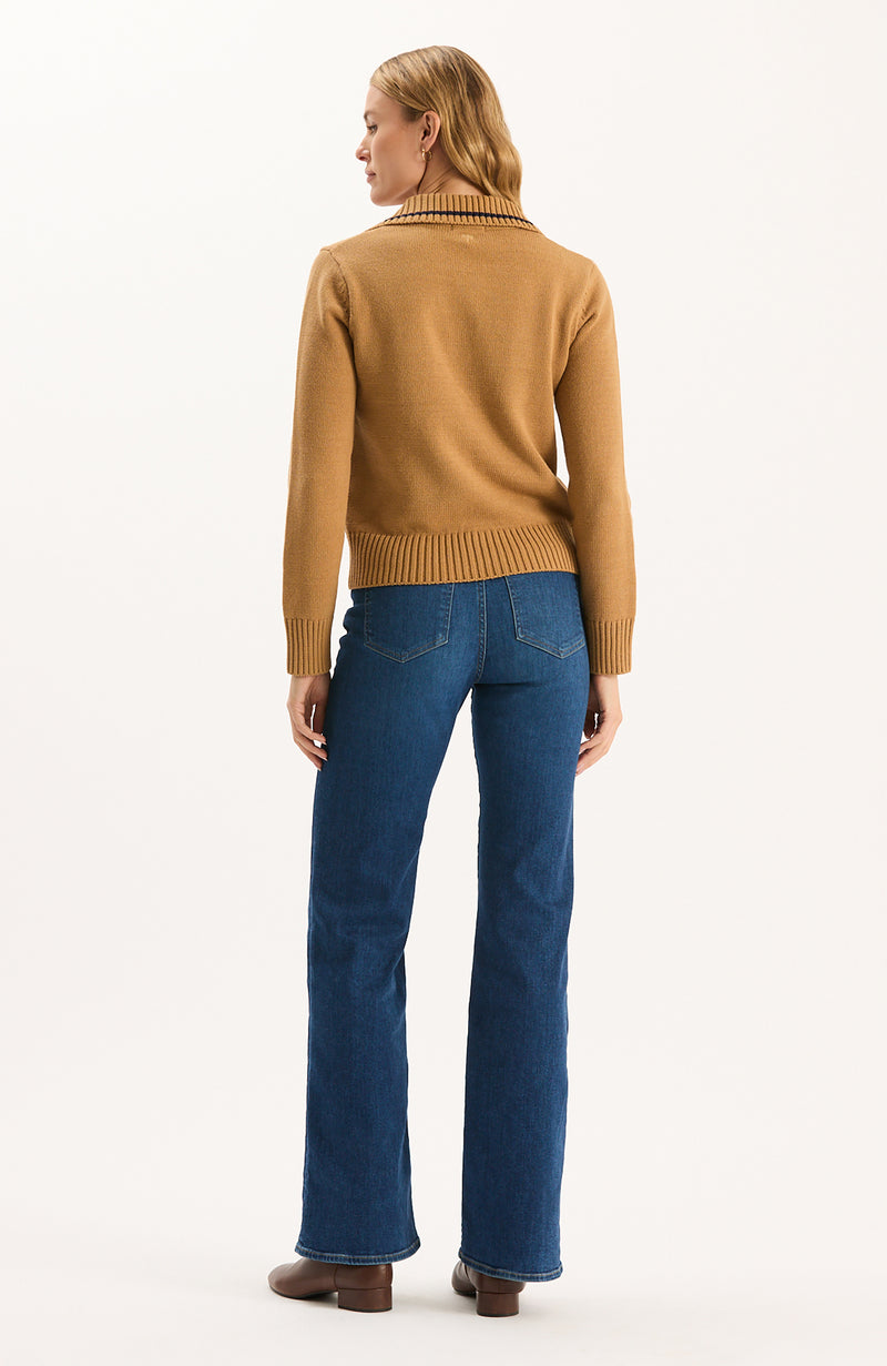 Tess Horsebit Pullover Sweater - Camel
