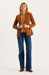 Goldie Corduroy Jacket - Leather Brown