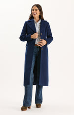 Middleton Long Coat - Mid Navy