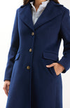 Middleton Long Coat - Mid Navy