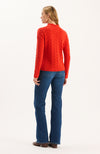 Gracie Cashmere Basketweave Sweater - Coralito