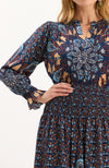 Posie Silk Sunflower Burst Dress - Sunflower Burst