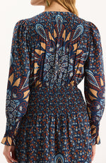 Posie Silk Sunflower Burst Dress - Sunflower Burst