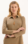 Ella Knit Dress - Houndstooth