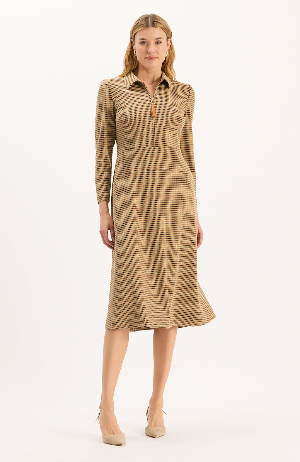 Ella Knit Dress - Houndstooth – tyler böe