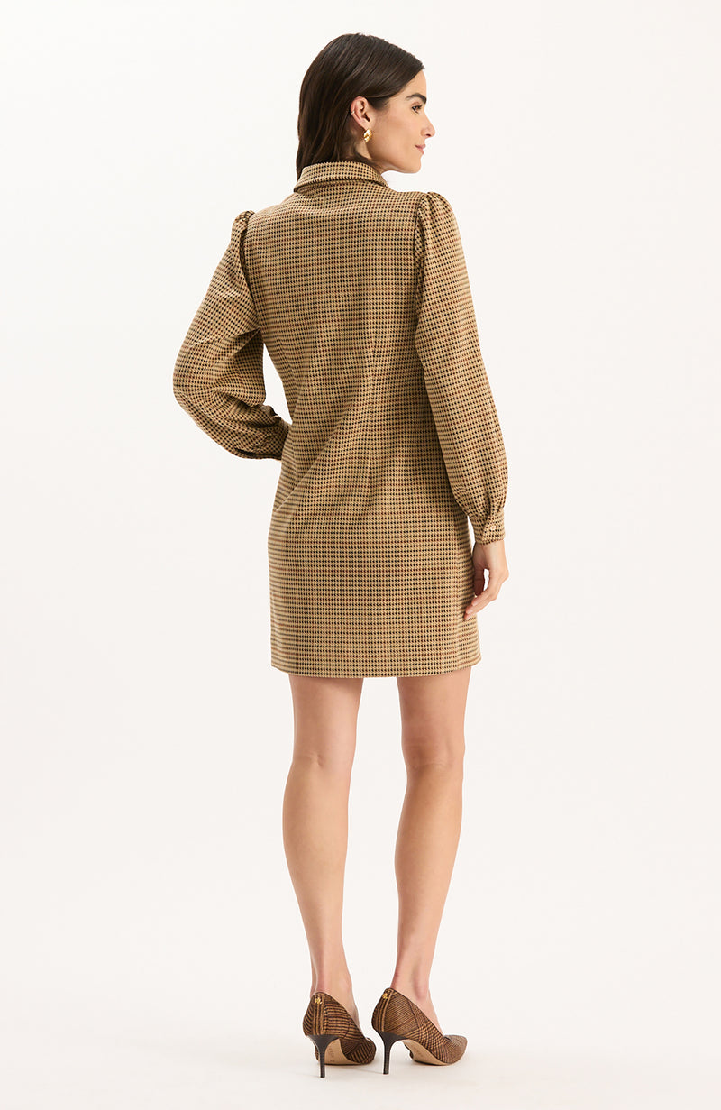 Melanie Knit Dress - Houndstooth