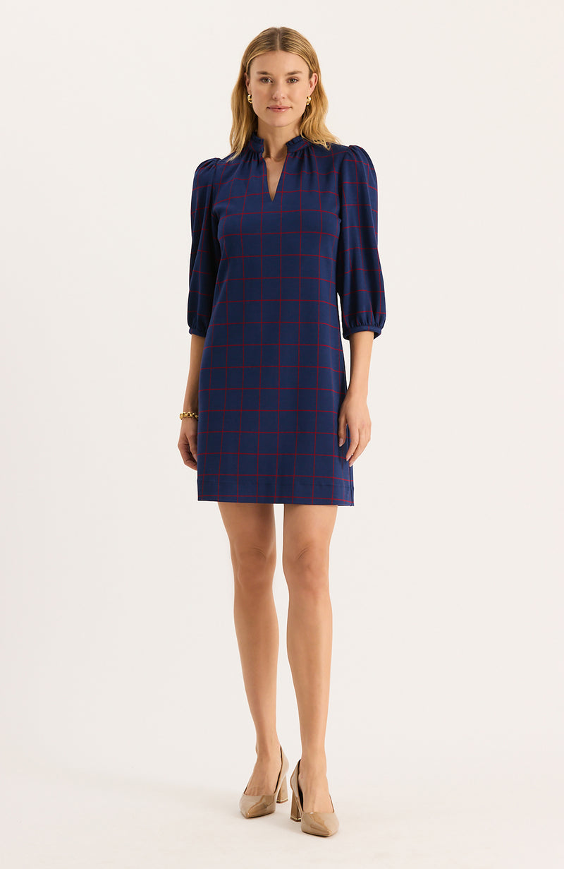 Sherri Knit Dress - Navy Vermillion