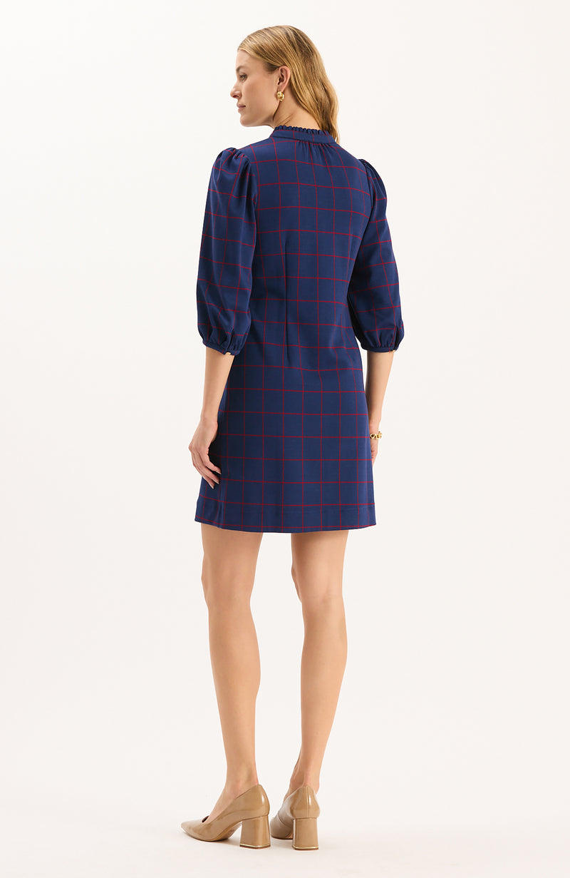 Sherri Knit Dress - Navy Vermillion