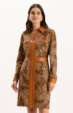 Karine Ponte Cheetah Dress - Cheetah