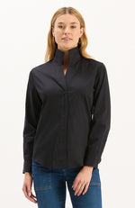 Natalie Cotton Shirt - Black