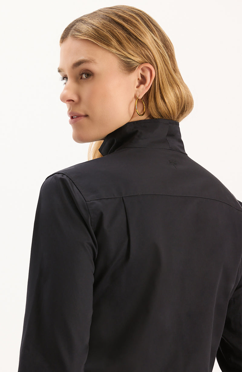 Natalie Cotton Shirt - Black