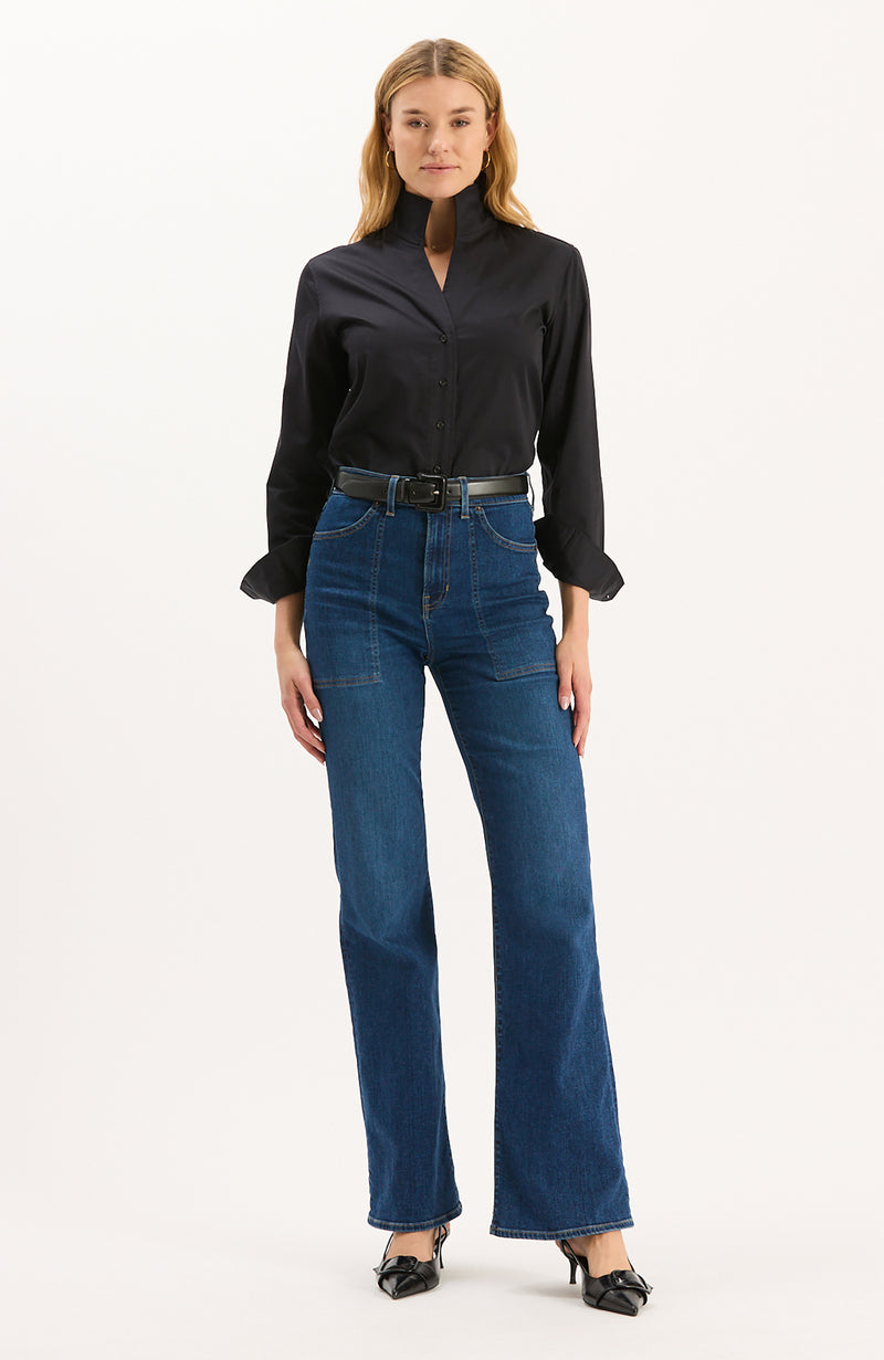 Natalie Cotton Shirt - Black