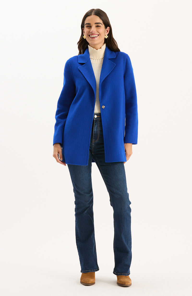 Shannon Car Coat - Banner Blue