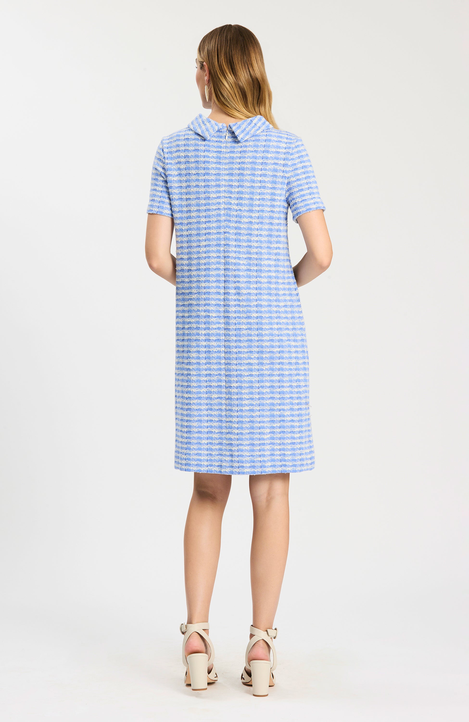 Kristen Knit Dress - Vista Blue White S / Vista Blue White Kristen Knit Dress - Vista Blue White S / Vista Blue White