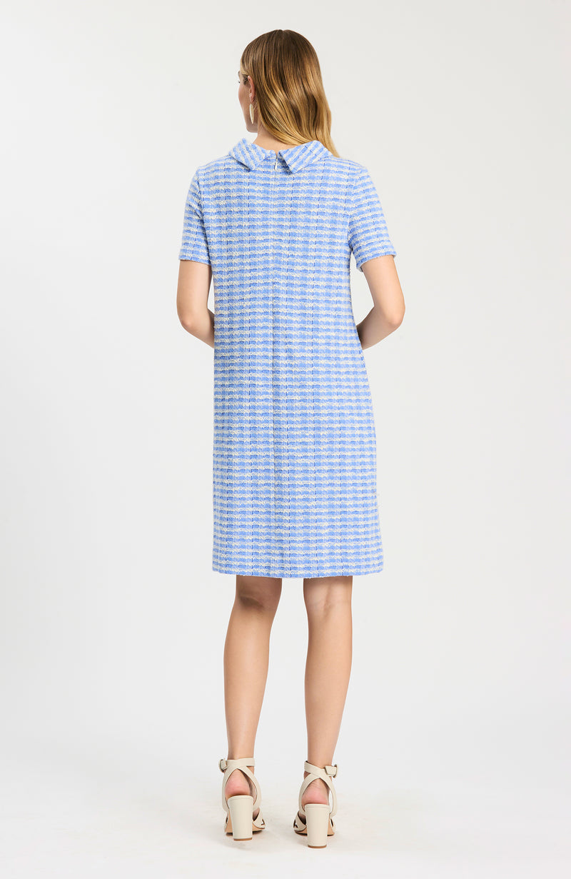 Kristen Knit Dress - Vista Blue White S / Vista Blue White Kristen Knit Dress - Vista Blue White S / Vista Blue White