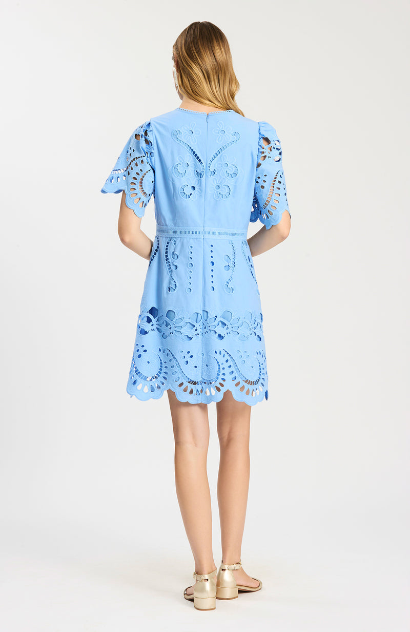 Lacey Open Embroidered Dress