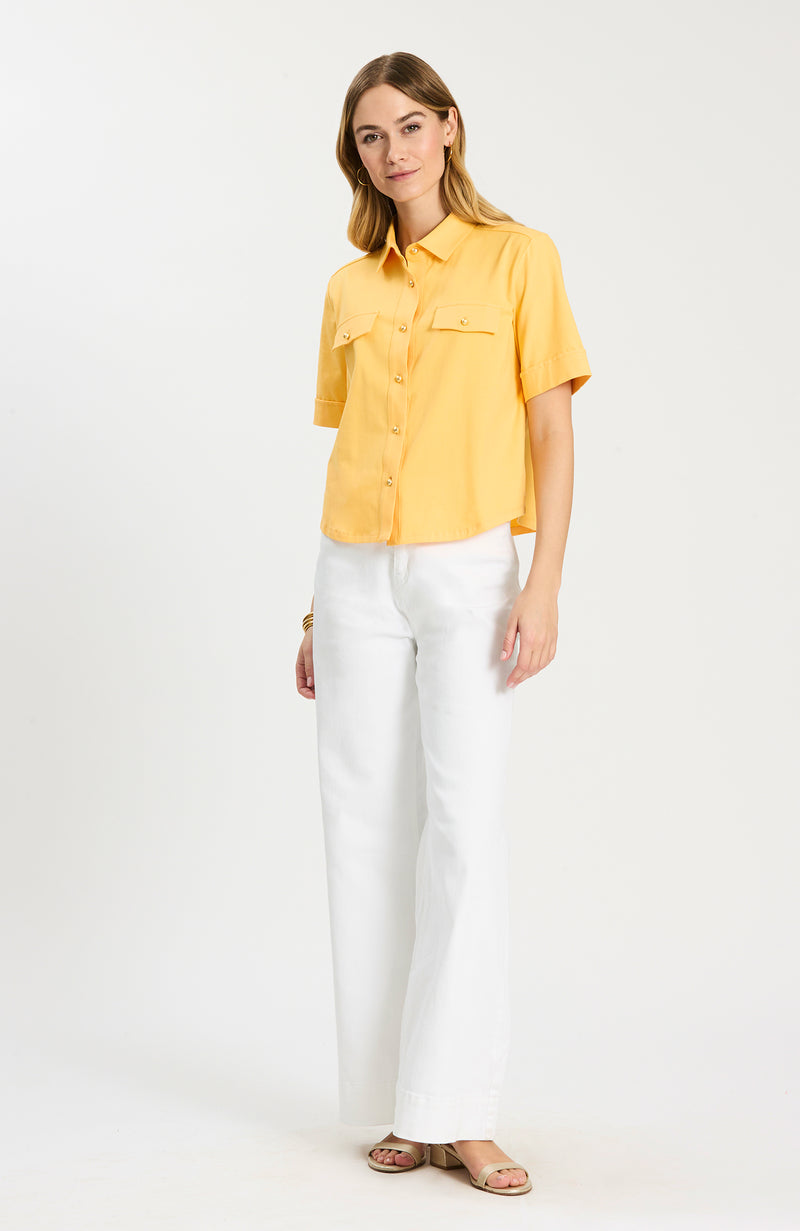 gold dress shirt womens Button Club Hand embroidered linen maxi Soft Power in motion.Interview 64.99 Size:Large (10-12)
