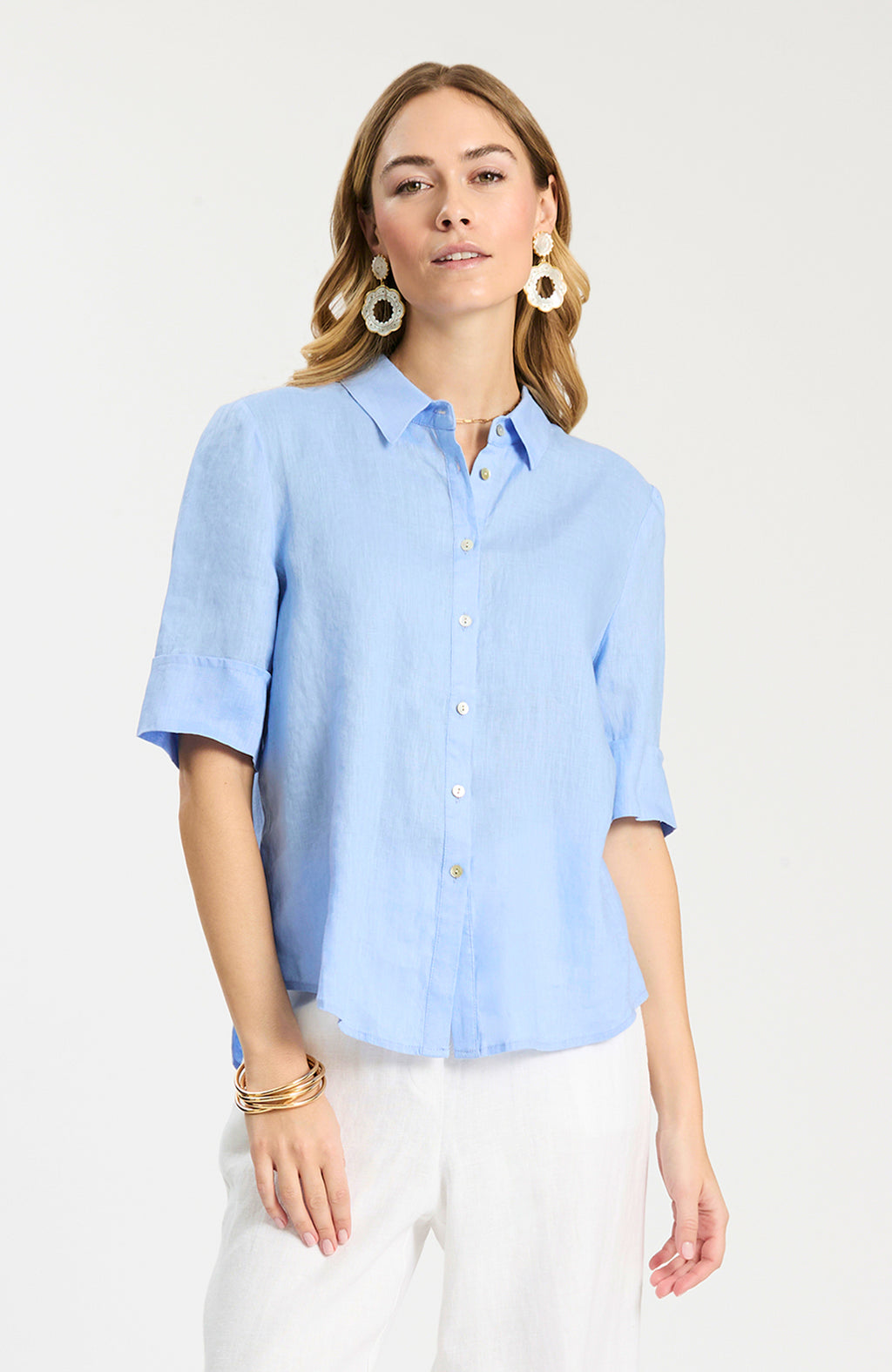 Tommy Linen Shirt - Vista Blue – tyler böe