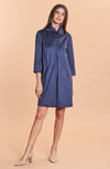 Kim Faux Suede Dress - Navy