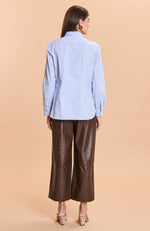 Everly Stripe Shirt - Wedgewood