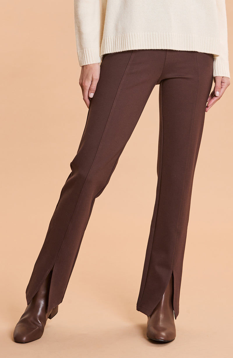 Margie Ponte Pant - Coffee