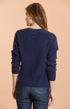Mineral Wash Shaker Sweater - Navy