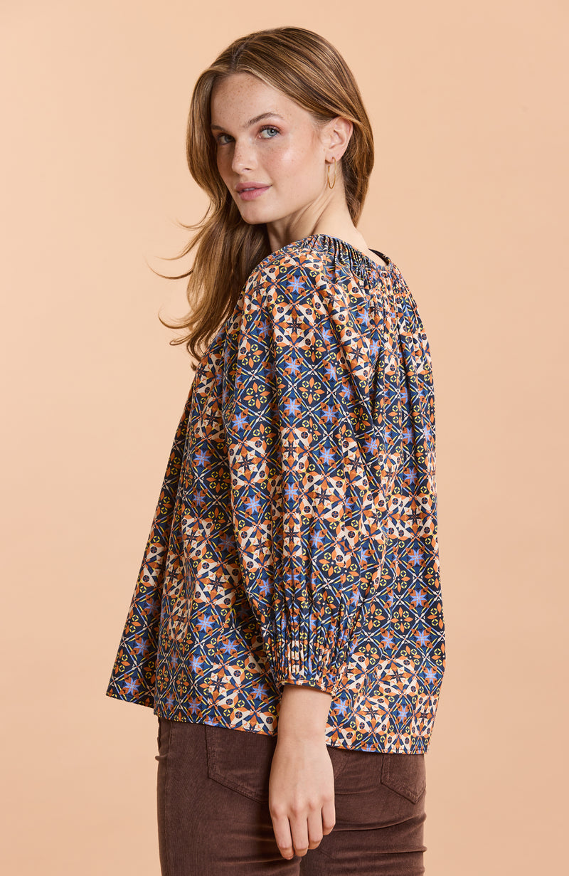 Sarah Cotton Mosaic Top - Mosaic