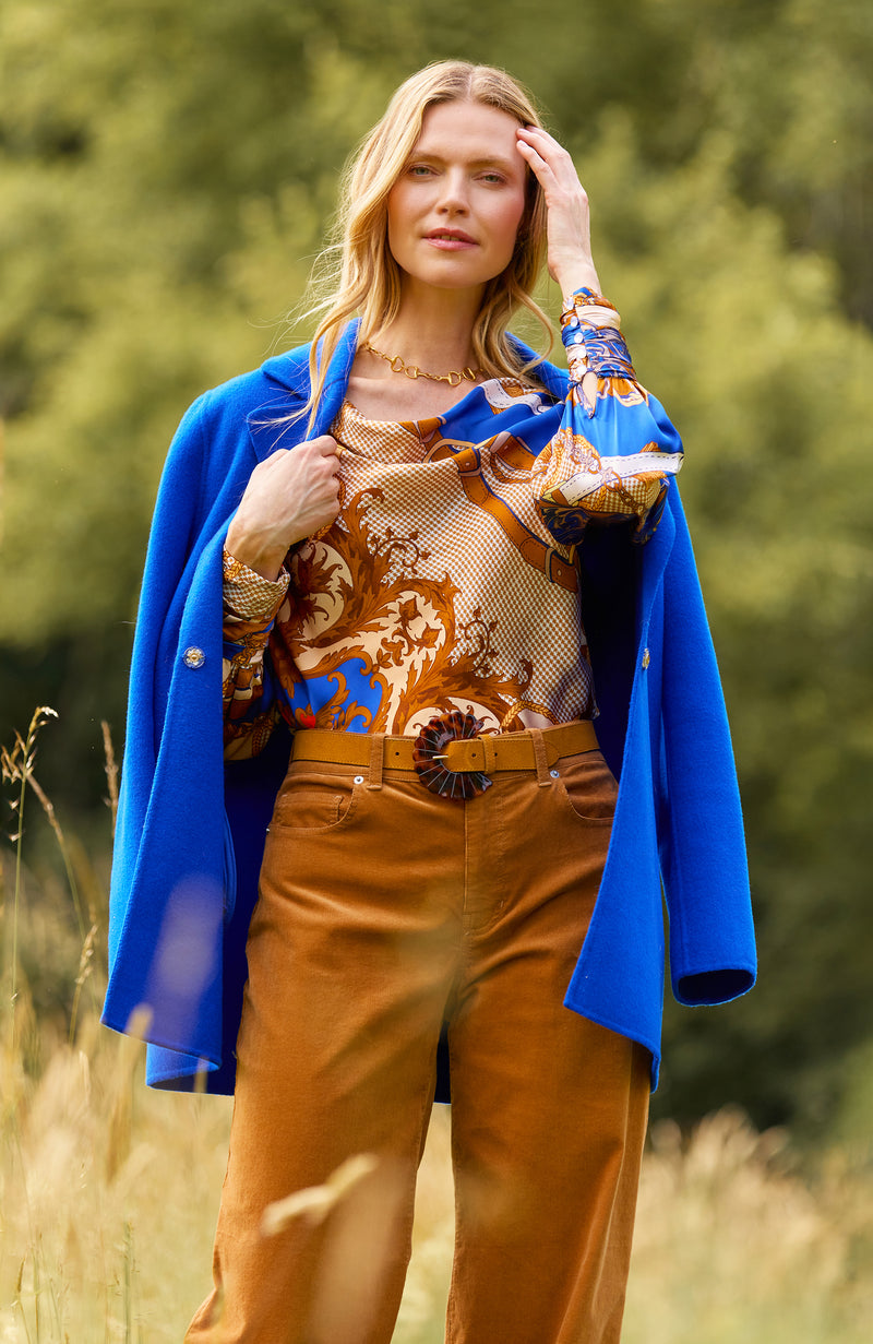Shannon Car Coat - Banner Blue