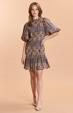 Sammy Cotton Mosaic Skimmer Dress - Mosaic