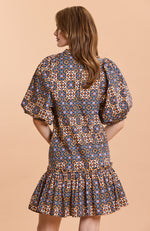 Sammy Cotton Mosaic Skimmer Dress - Mosaic