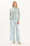 Gracie Cashmere Basketweave Sweater - Above the Clouds