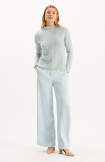 Kathy Charmeuse Pant - Above the Clouds