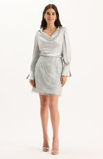 Crystal Beaded Skirt - Above the Clouds