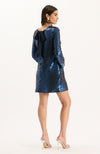 Daphne Paillettes Dress - Mid Navy