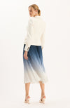 Cara Ombré Pleated Skirt - Blue Ombre