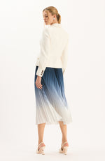 Cara Ombré Pleated Skirt - Blue Ombre